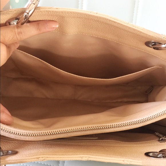 ‼️SOLD‼️ Chanel Grand Shopper Tote Bag Beige Nude - Picture 6 of 8