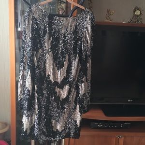 Evening sequins beautiful dress