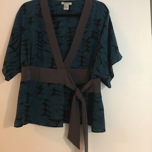 Silk kimono top
