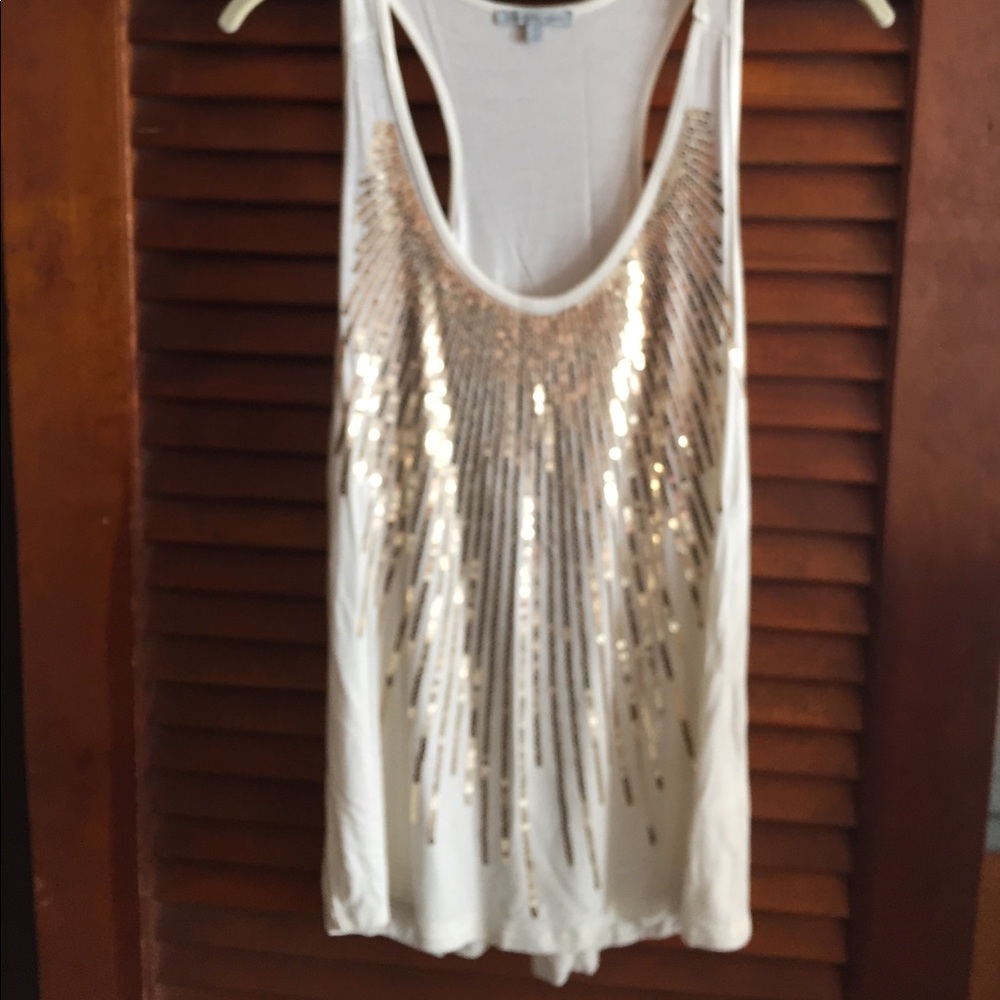 Shine in this sparkly top