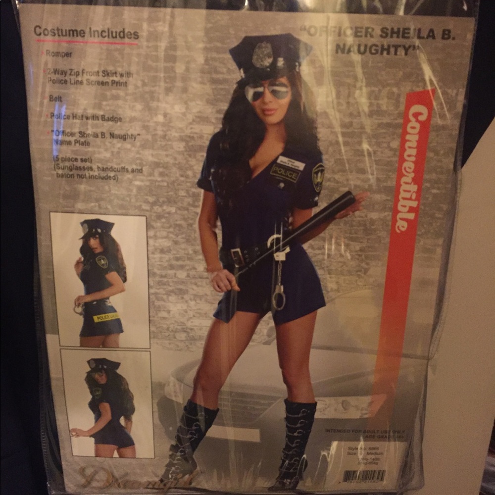 Sheila be Naughty Halloween Cop Costume