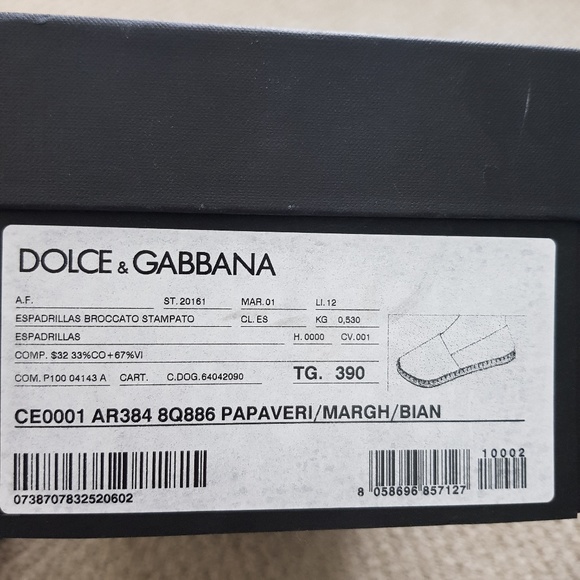 🚫SOLD🚫 Dolce&Gabbana Espadrilles Shoes - Picture 3 of 5