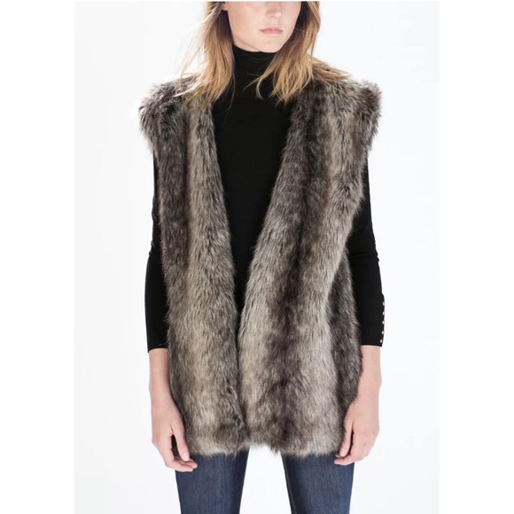 🌟HOST PICK🌟 Brown Faux Fur Vest Sz Medium - Picture 8 of 8