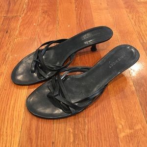 Nine West Black Slide Sandal