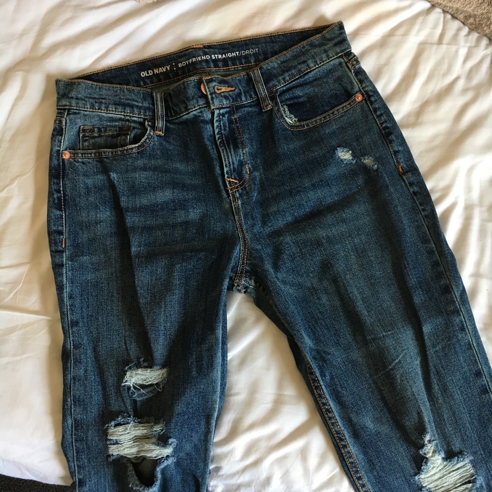 Old Navy Straight Boyfriend Jeans