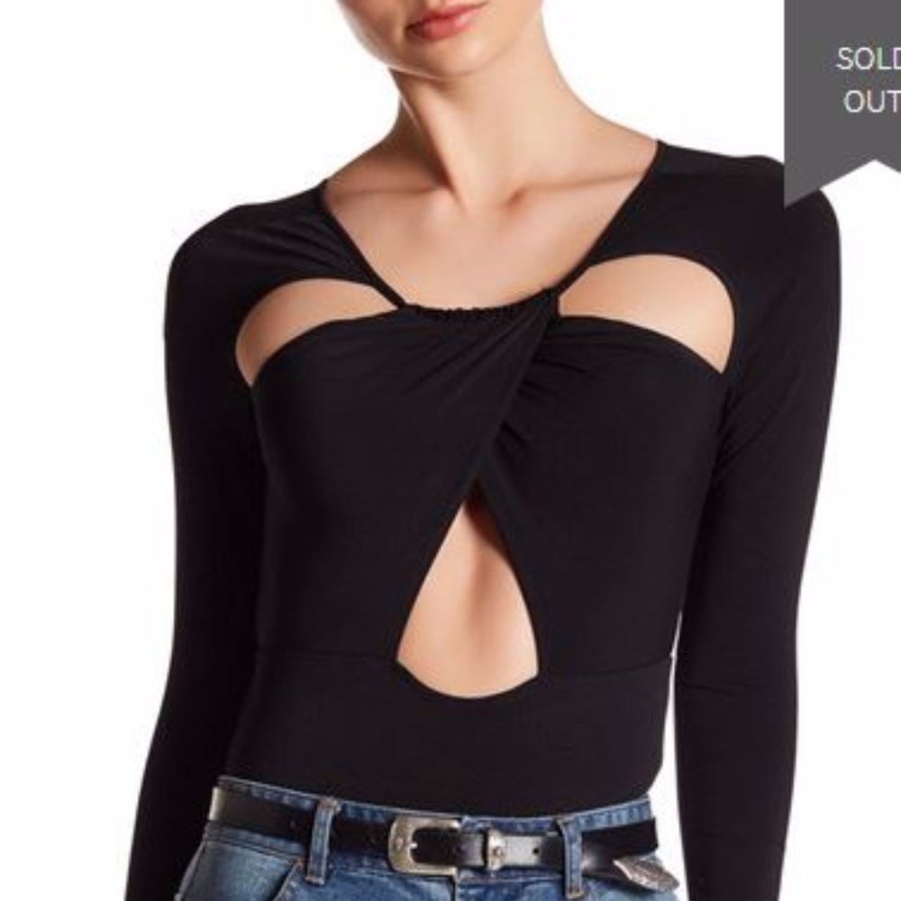 Dance and Marvel Long Sleeve Cutout Bodysuit