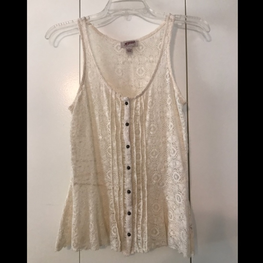 Cream lace shirt