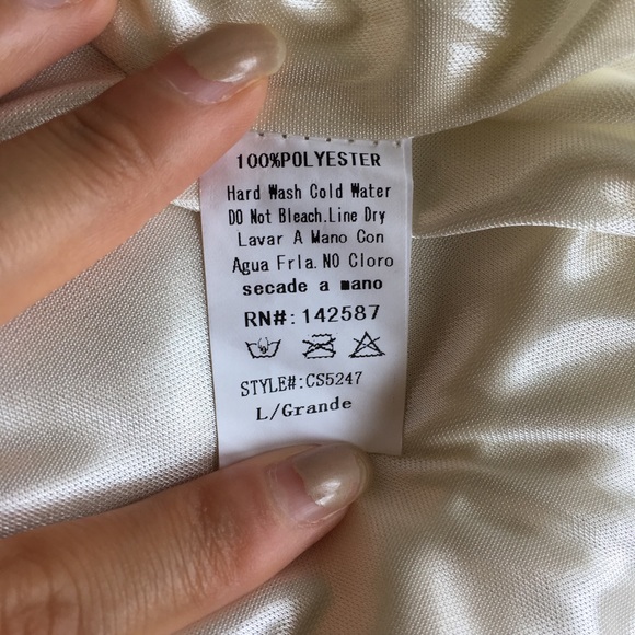 White Cross Back Dress - Picture 7 of 7