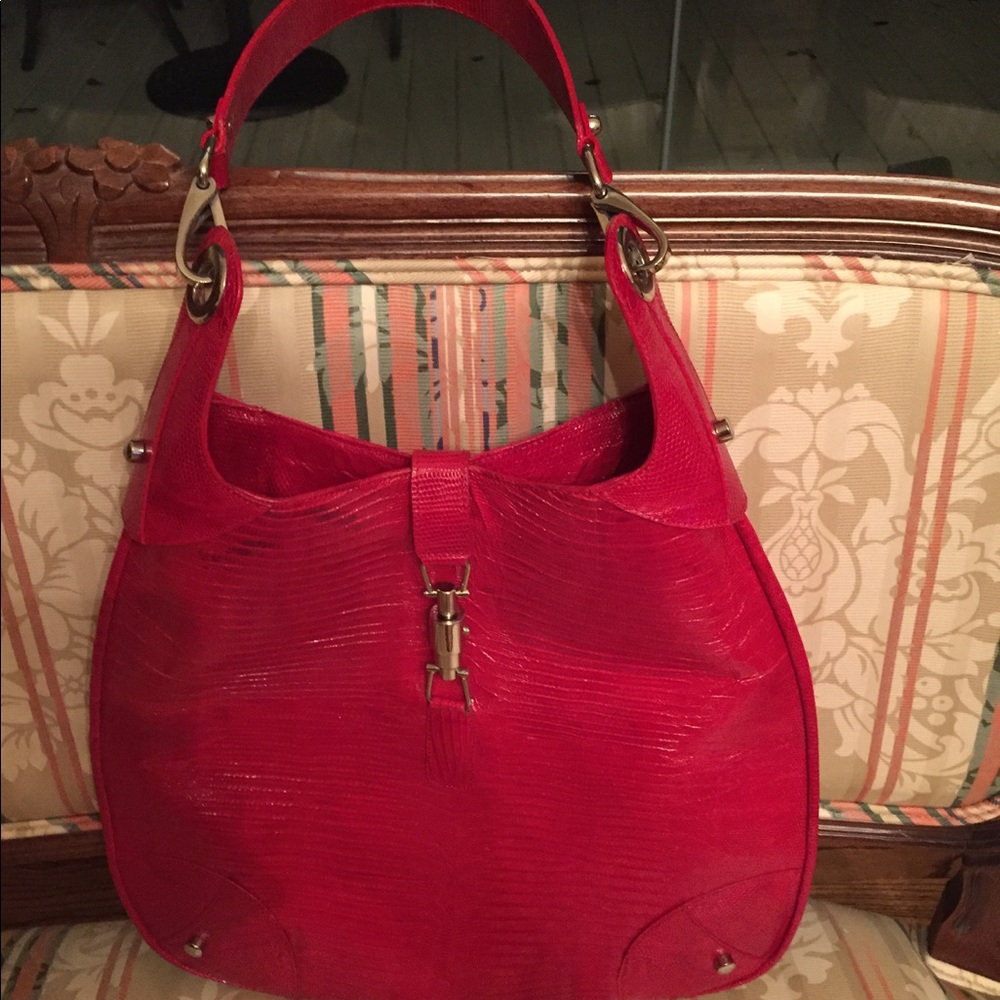Loop crocodile large Satchel bag.