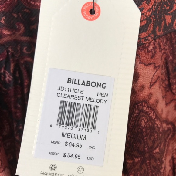 NWT Billabong dress - Super Cute for Fall! - Picture 3 of 6
