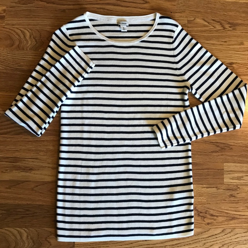 L.L. Bean striped top Brand New!! Capsule piece!!