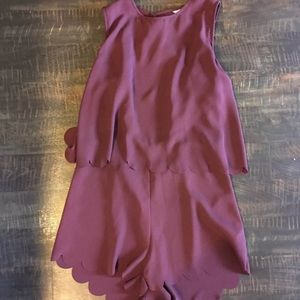 Maroon romper
