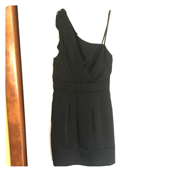 BCBG Black One shoulder Dress - Picture 1 of 5
