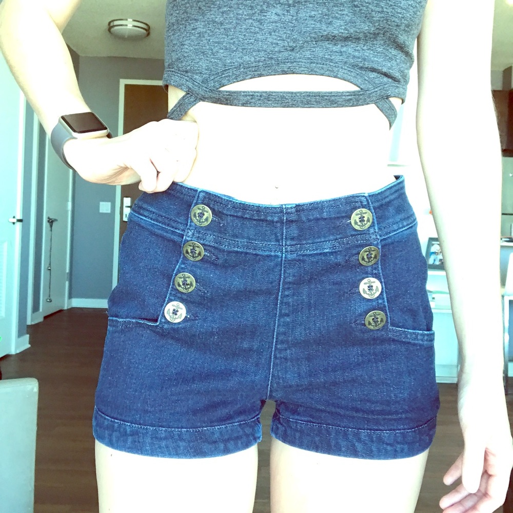 Express high waisted shorts