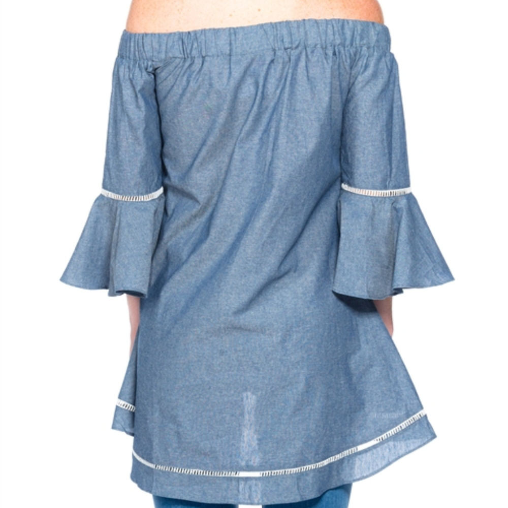 BLUE BELL SLEEVED TOP - Picture 3 of 3