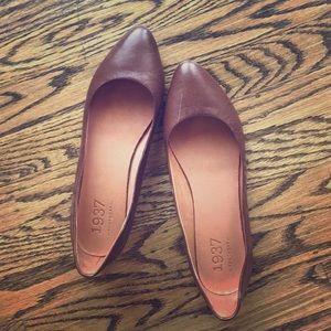 Madewell leather Sidewalk Skimmer, size 7.5