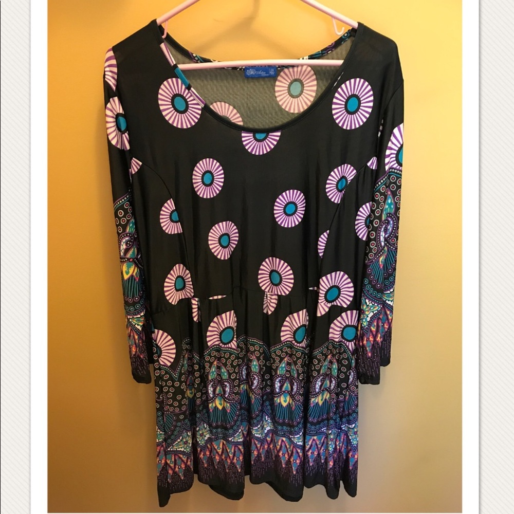 ‼️NEW LOW PRICE‼️NWOT 2X Black jersey dress