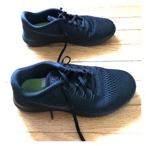 Womens all black Nike sneakers