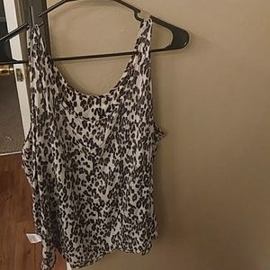 Leopard Print Rayon Top