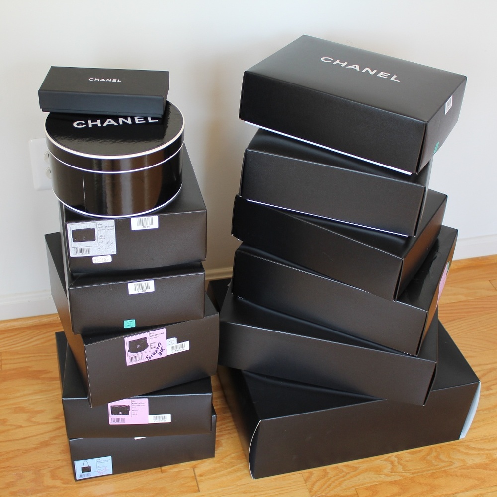 CHANEL AUTHENTIC GIFT/STORAGE EMPTY BOXES