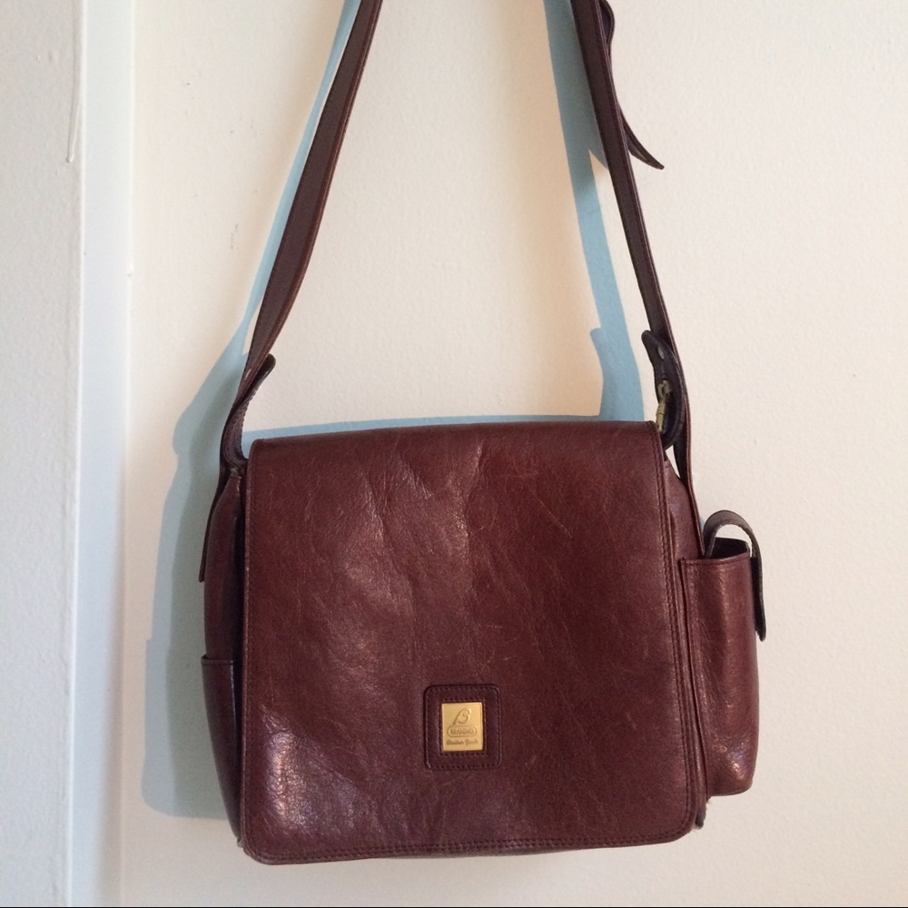 Vintage leather cross body bag