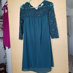 Forest Green Shift Dress