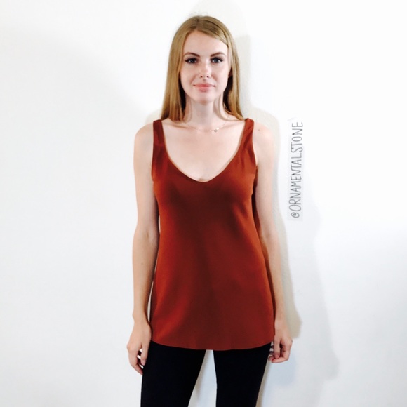 Aritzia Tops - ARITZIA BABATON RUST BASIC TANK TOP JAPAN #J83