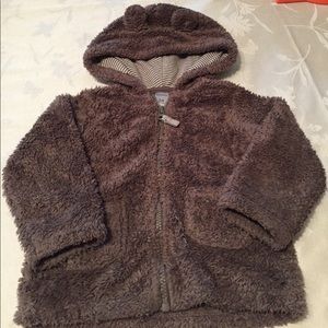 Zip up hood for baby