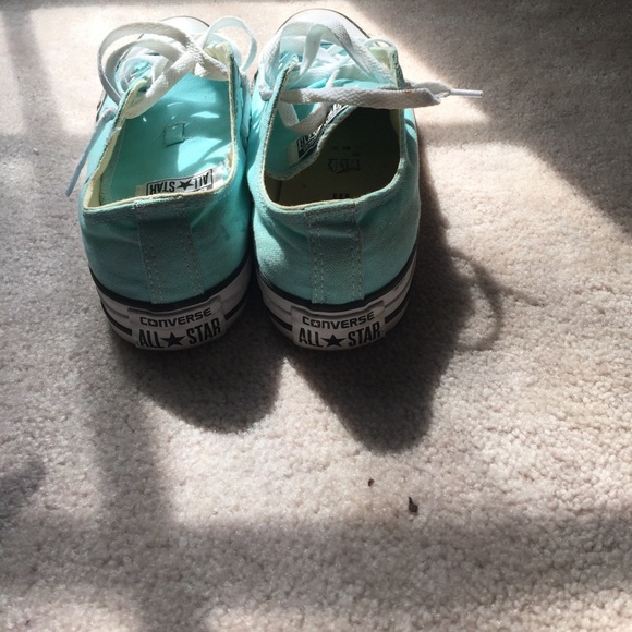 Teal converse low tops - Picture 3 of 4