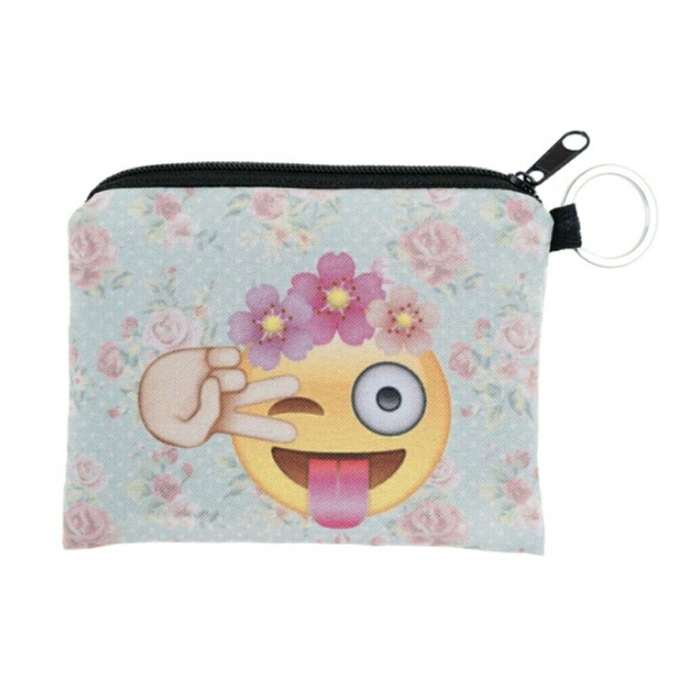 Emoji coin bag Keychains