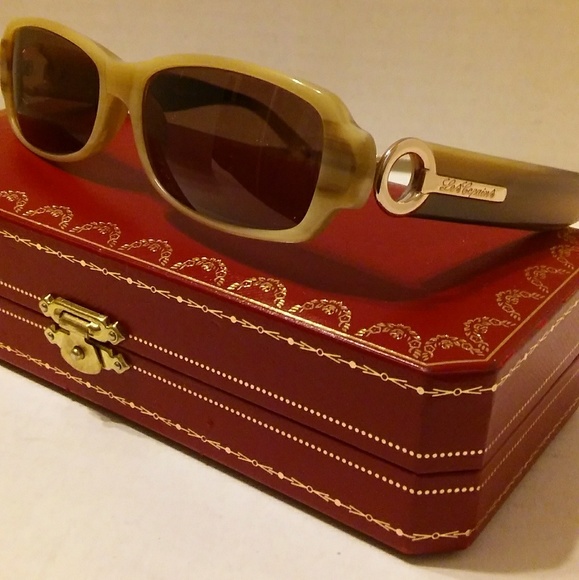 Ladies LES CAPRINI OF ITALY TAN MARBLE SUNGLASSES!