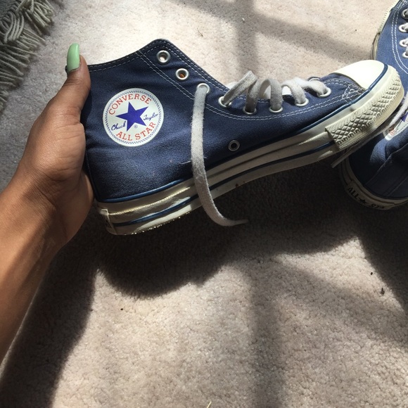Navy high top converse - Picture 4 of 4