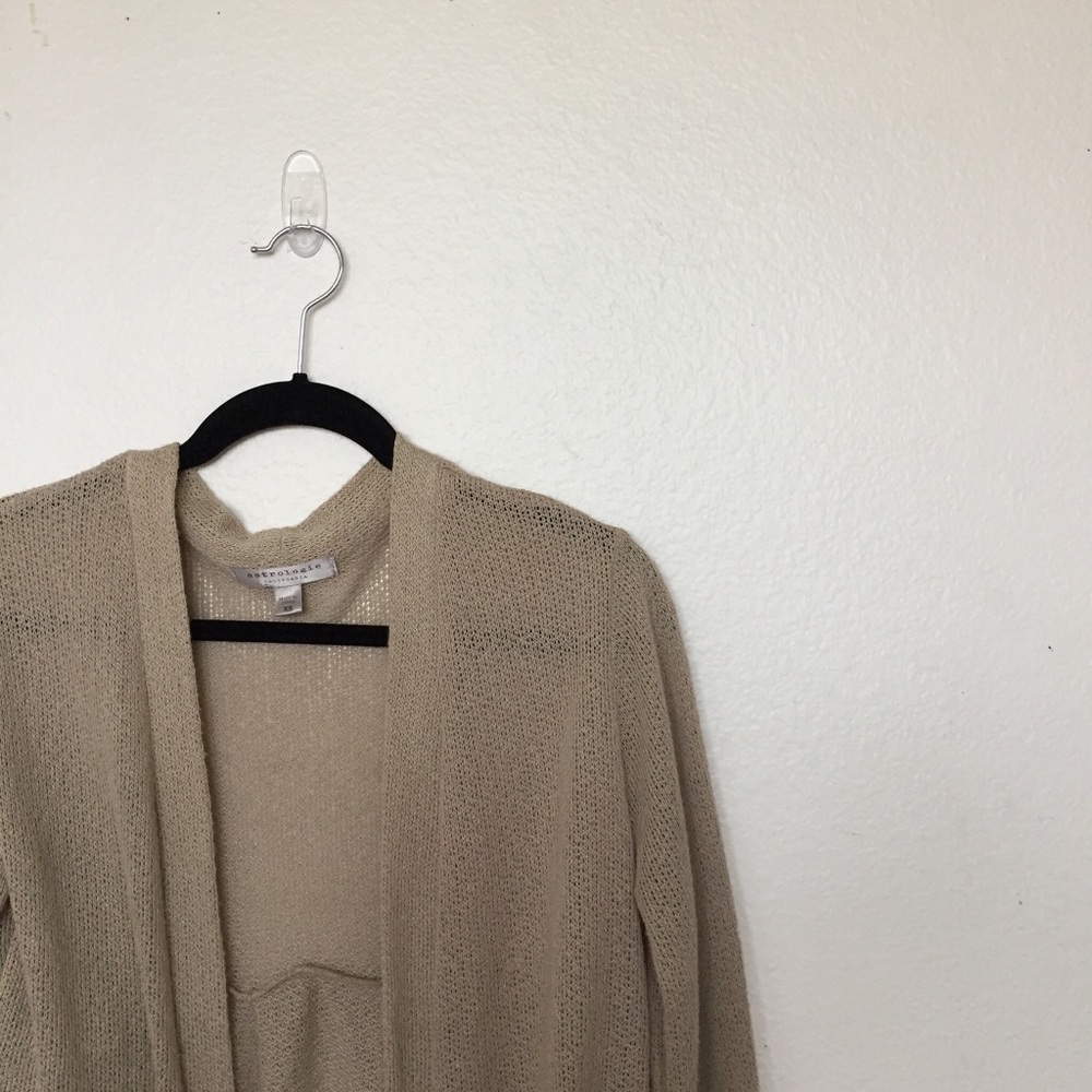 SOLD//Astrologie beige knitted cardigan