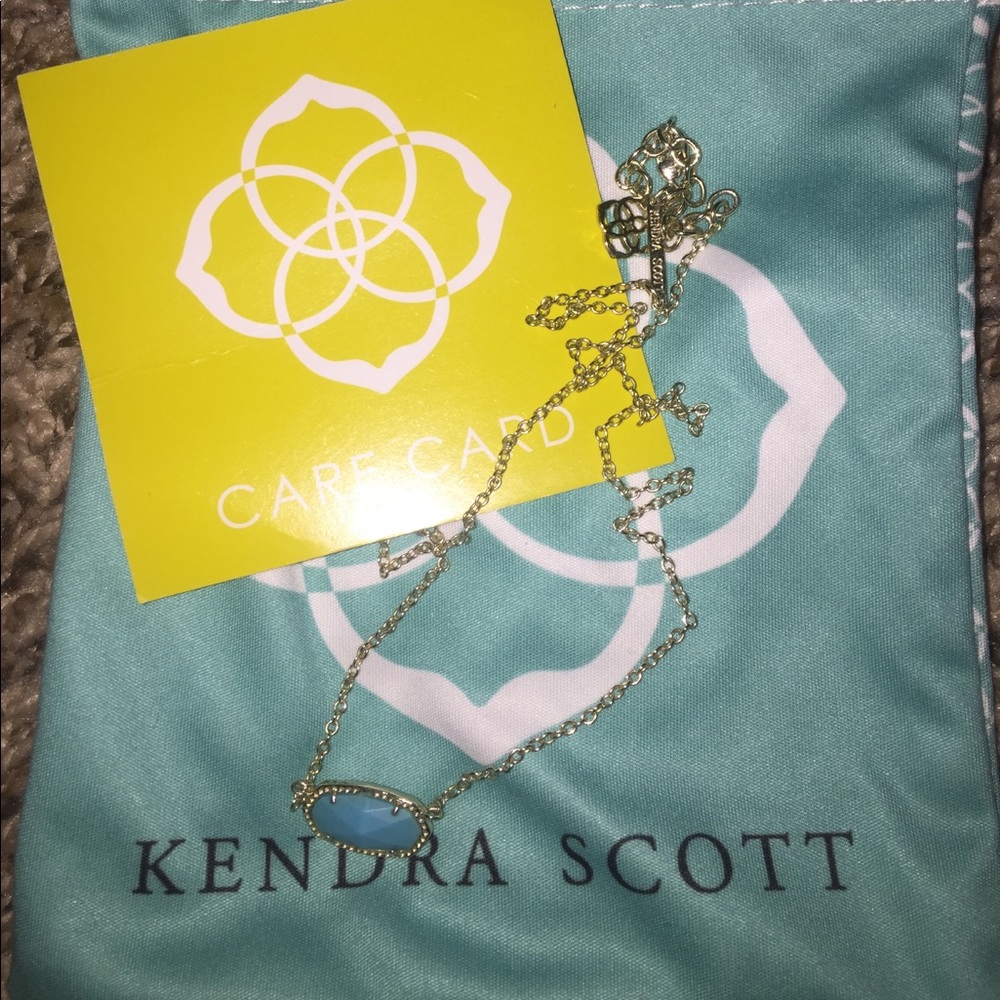 Kendra Scott light blue Elise necklace!