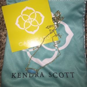 Kendra Scott light blue Elise necklace!