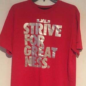 Nike Strive For Greatness red shirt size LG