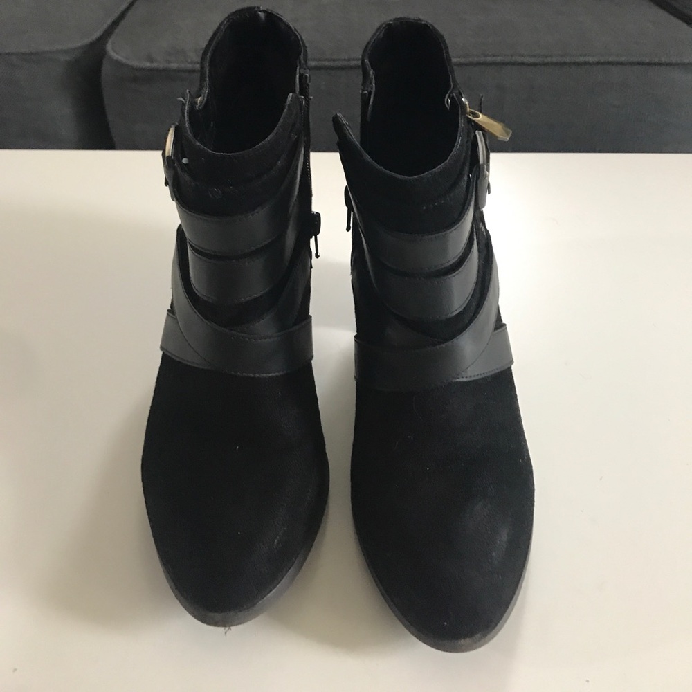 Ankle Boots Suede and Leather