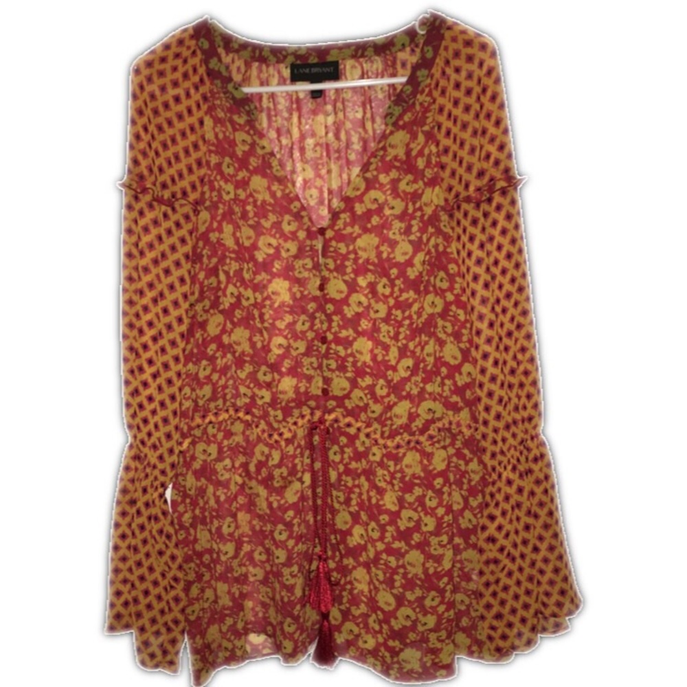 Bell Sleeve Bohemian Blouse