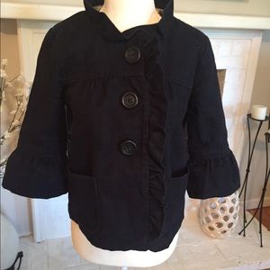 J. Crew navy cropped jacket/blazer. Size 2