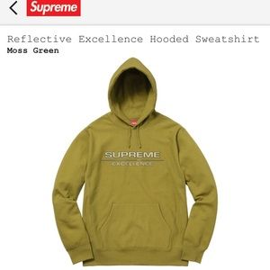 Moss green supreme hoodie