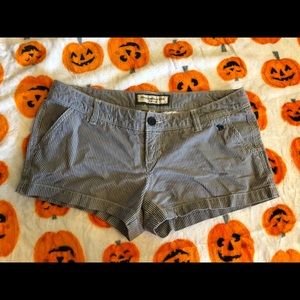 Abercrombie and Fitch blue and white shorts