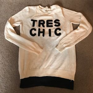 Tres chic sweater- sz small