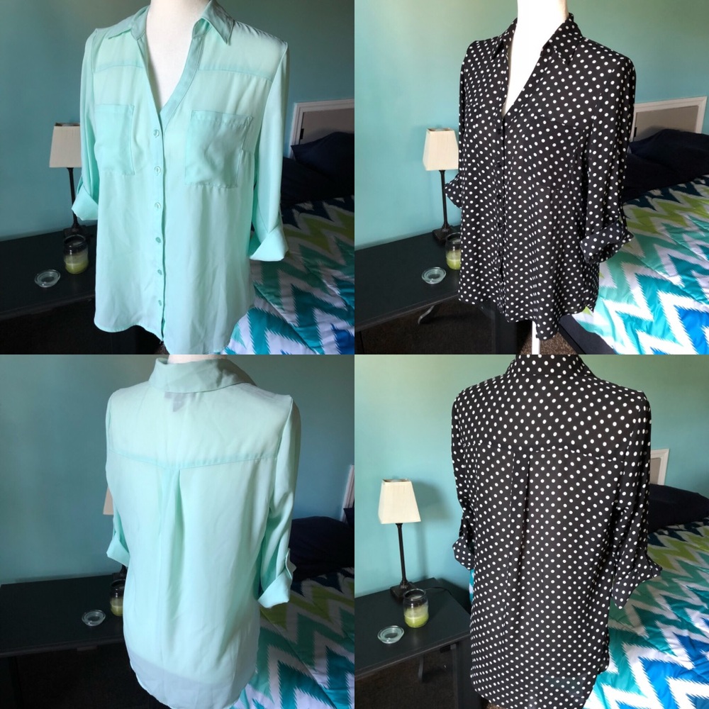 LOT BCX 3/4 Sleeve Button-up Size M