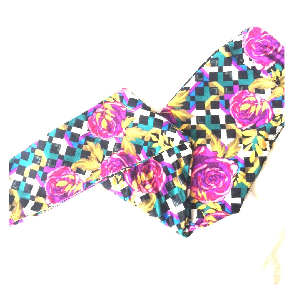 Fun, colorful Lularoe Rose Leggings