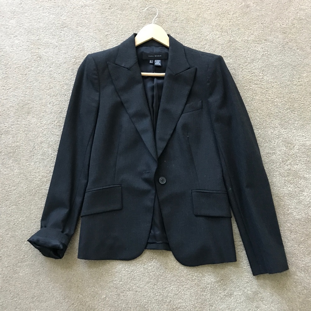 Zara charcoal blazer
