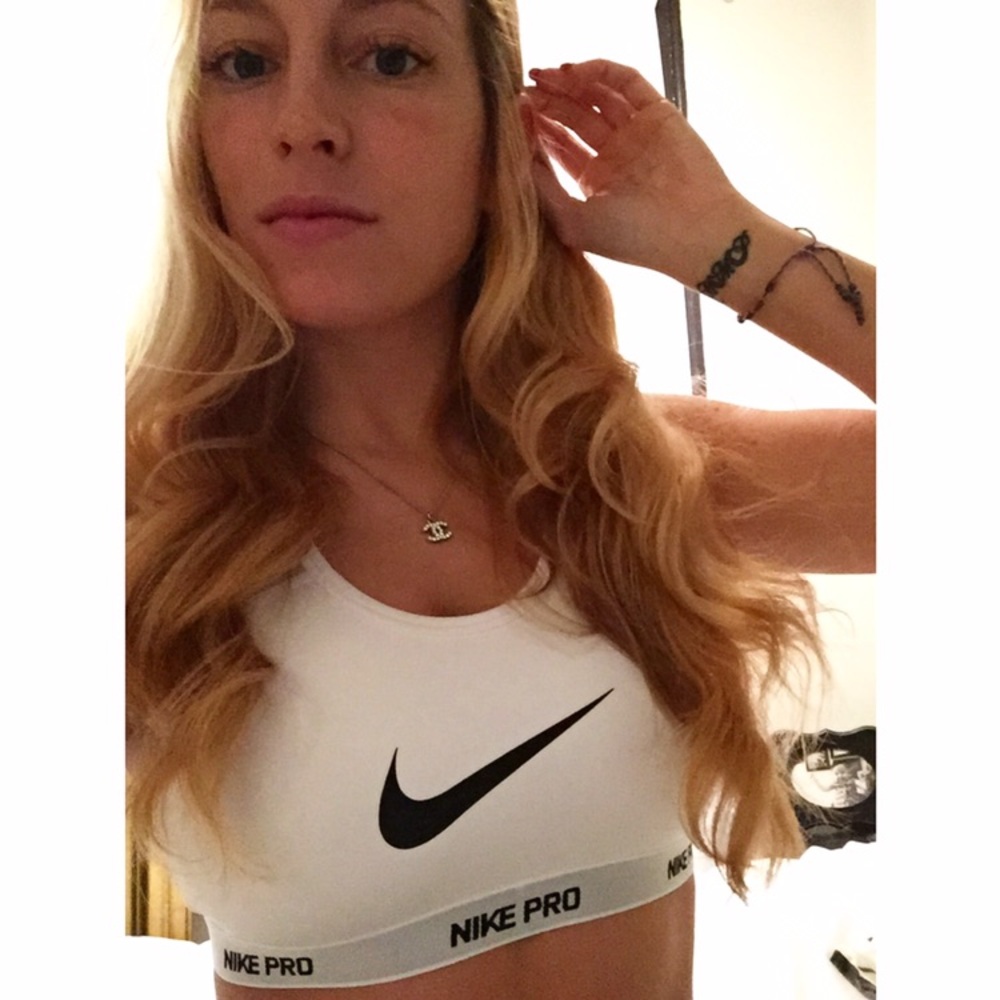 Nike Pro White Dri-Fit Sports Bra