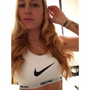 Nike Pro White Dri-Fit Sports Bra
