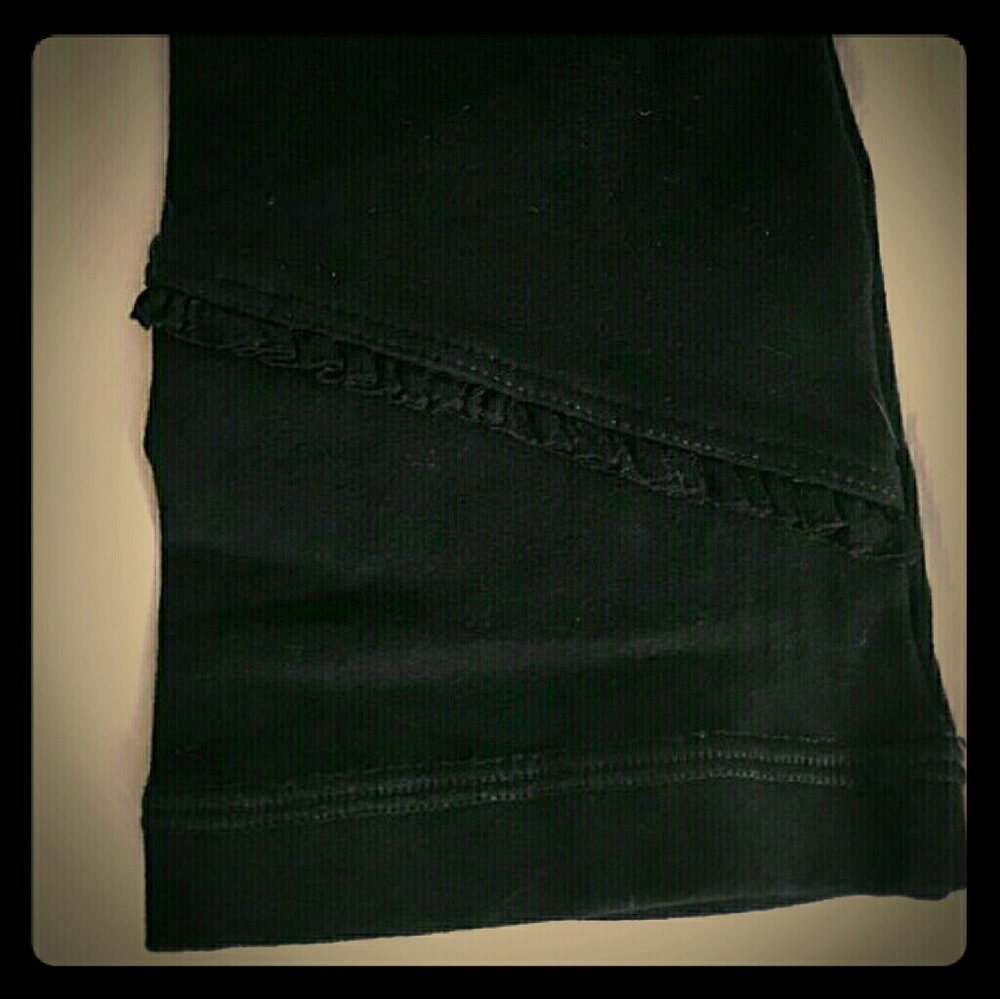 Anthropologie 'Pure & Good' Ruffle Skinny Pant SM