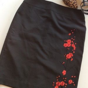 Antonio Melani Embroidered Pencil Skirt Antonio Melani Embroidered Pencil Skirt
