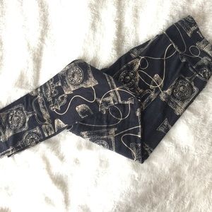 Lularoe Antique Telephones Leggings OS